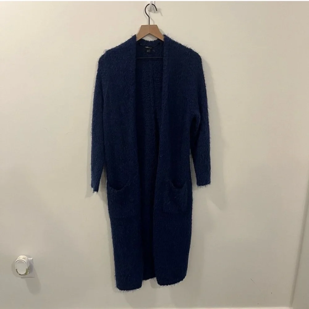 Popcorn Duster Open Front Sweater NWOT - Picture 6 of 9